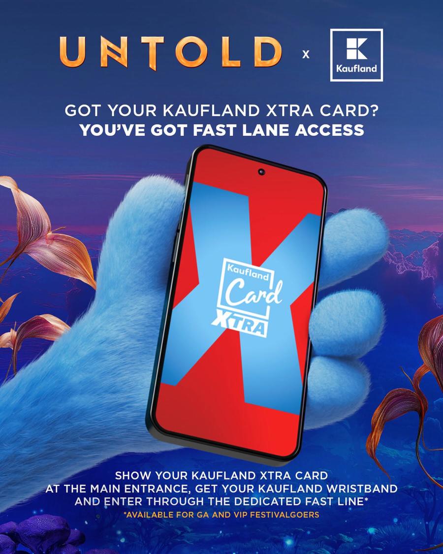 Kaufland își prezintă programul de la UNTOLD: acces rapid cu Kaufland Card XTRA, experiențe interactive și mii de premii instant