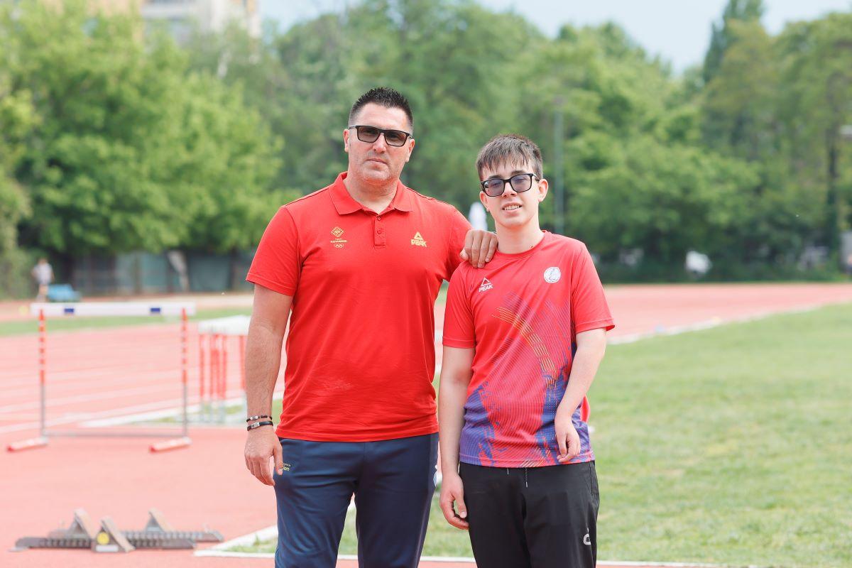 Alexandru Parausanu, sportiv paralimpic - antrenament