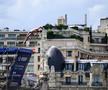 Imagine cu platforma înălțată la 20 de metri peste Sena la Campionatele Europene de Natație de la Paris FOTO Imago Images