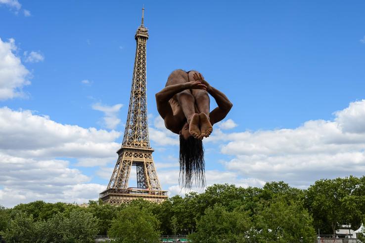 Cătălin Preda exersând una dintre săriturile pe care le va prezenta în concurs la Campionatele Europene de Natație de la Paris FOTO Imago Images