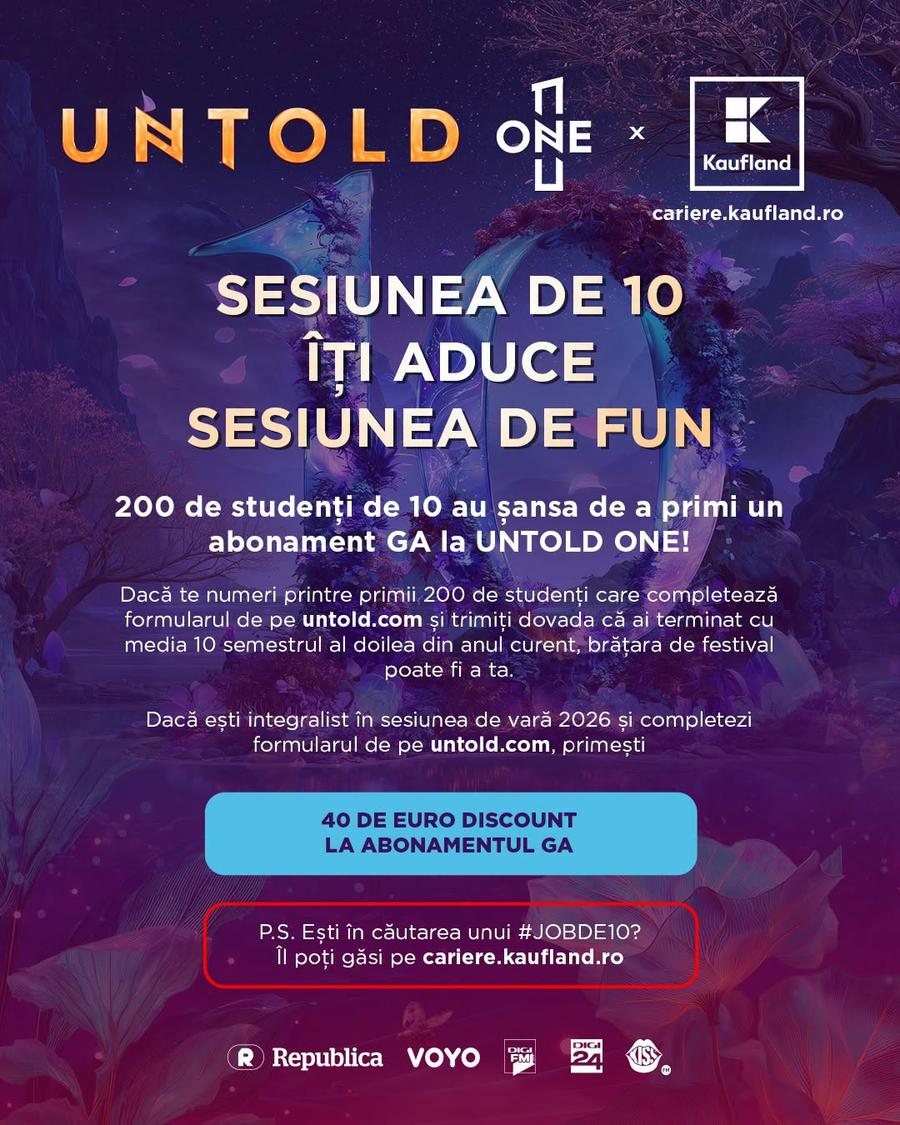 Kaufland își prezintă programul de la UNTOLD: acces rapid cu Kaufland Card XTRA, experiențe interactive și mii de premii instant