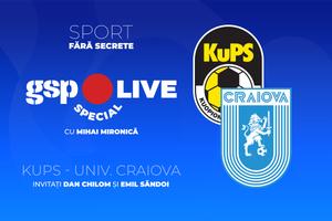 Seară europeană la GSP Live Special » KuPS - Universitatea Craiova în Europa League și CFR Cluj - Tromso în Conference League