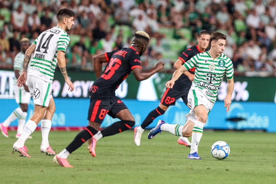 Marius Corbu, în timpul meciului cu polonezii de la Gornik Zabrze // foto: imago images Marius Corbu, gol decisiv pentru Ferencvaros în Europa League » Maghiarii sunt la un pas de calificarea în play-off