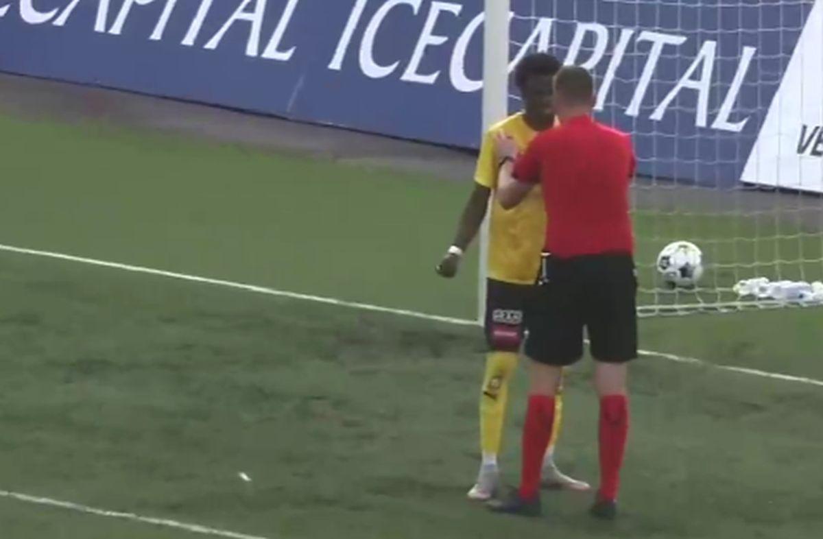 Lui Calvin Kabuye i s-a făcut rău în KuPS - Craiova