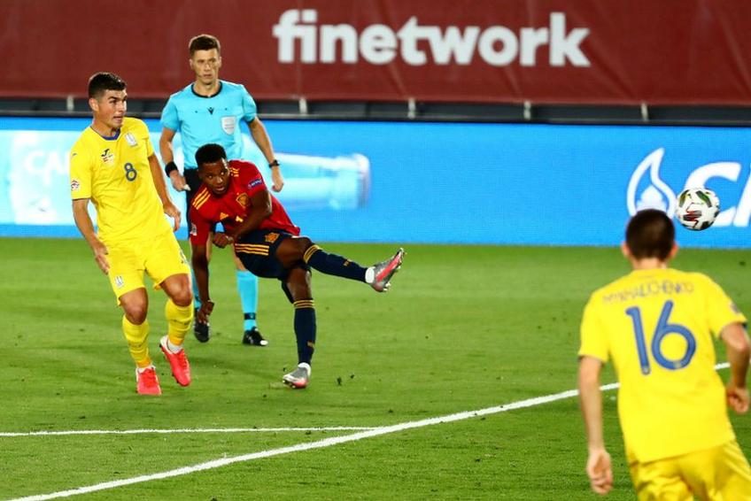 Golul lui Ansu Fati în Spania - Ucraina 4-0 // foto: Reuters