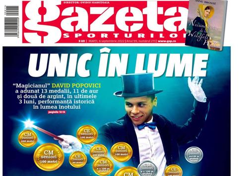 Coperta Gazetei Sporturilor de astăzi
