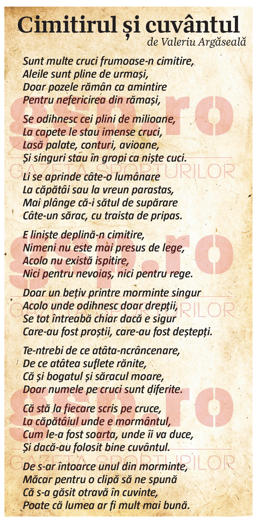 Poetul Valeriu Argăseală » Momentul în care președintele FCSB începe să recite în platoul Gazetei: „Se odihnesc cei plini de milioane / Lasă palate, conturi, avioane”