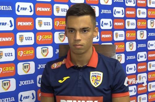 Cătălin Cîrjan (20 de ani), mijlocașul ofensiv al lui Rapid, a vorbit din cantonamentul României U21.