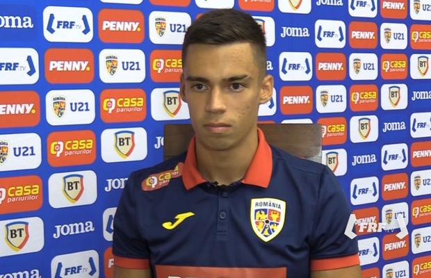 Cătălin Cîrjan, din cantonamentul României U21: „Am dorit să demonstrez că pot să joc la seniori”