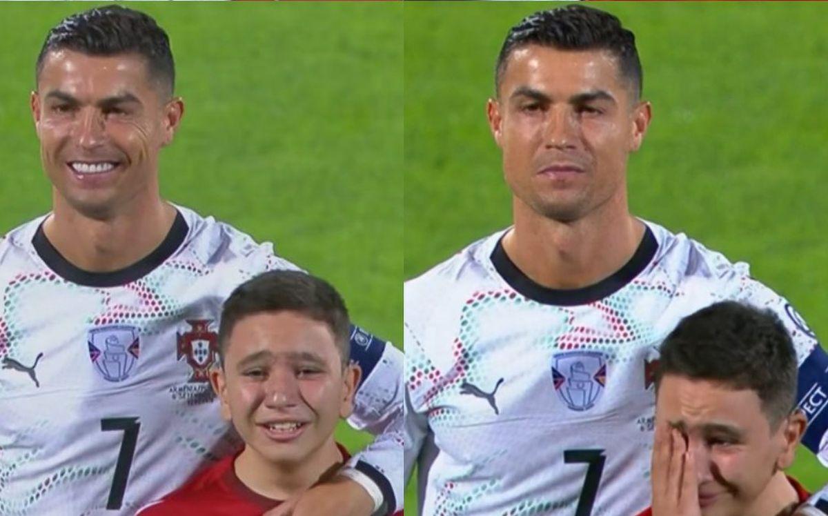 Eternul Cristiano Ronaldo » A marcat două goluri la Erevan, în preliminariile CM 2026, și a oferit imaginile săptămânii! A început să plângă în preajma lui