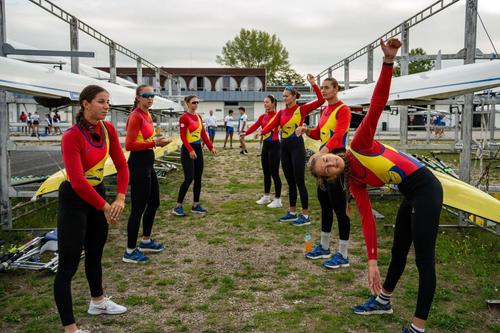 Canotorii românia la CE de tineret de la Racice Foto: FR Canotaj/Balint Czucz