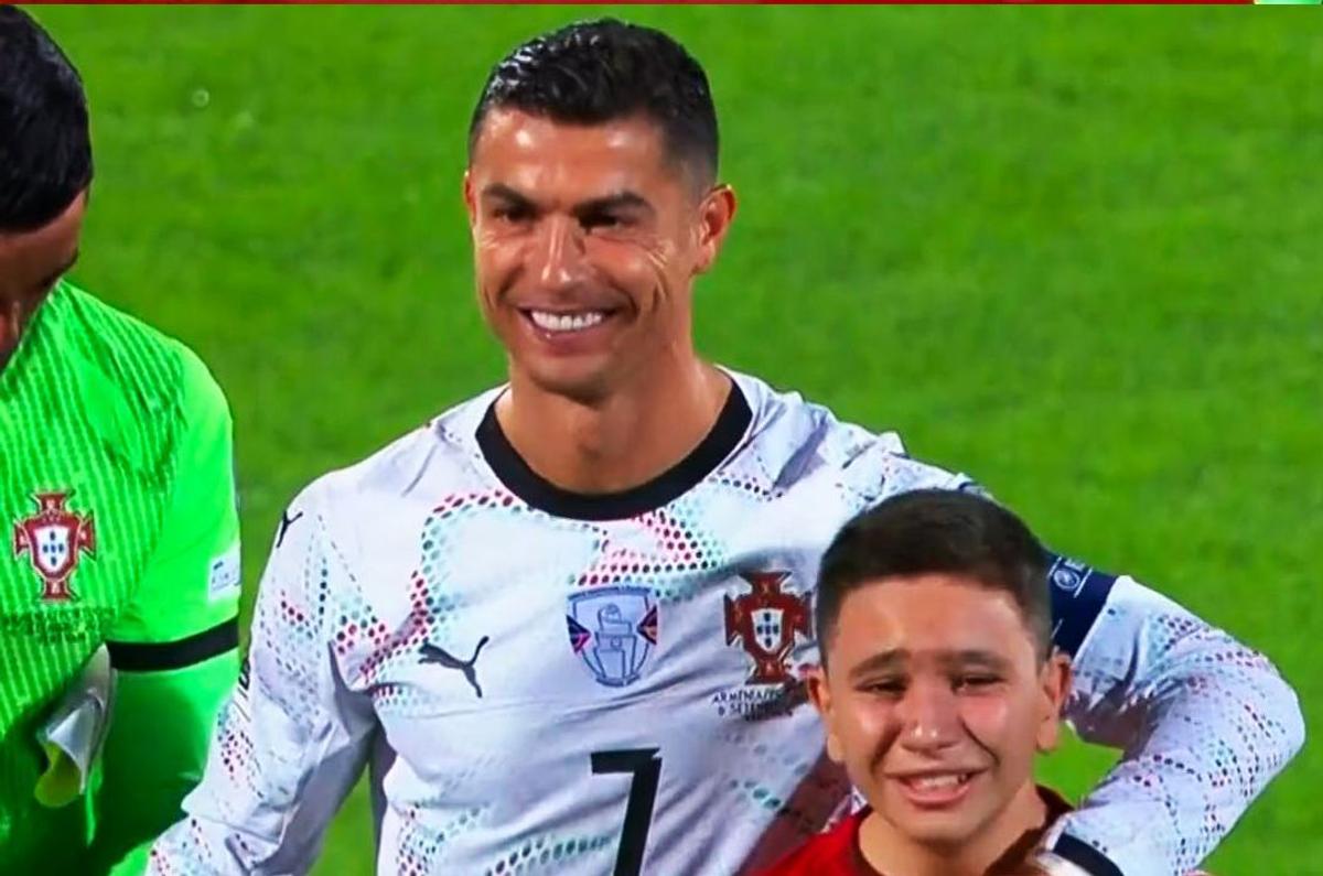 Eternul Cristiano Ronaldo » A marcat două goluri la Erevan, în preliminariile CM 2026, și a oferit imaginile săptămânii! A început să plângă în preajma lui