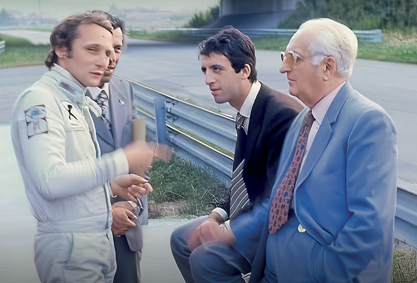 Enzo Ferrari, Niki Lauda și Piero Ferrari // FOTO: Ferrari.com