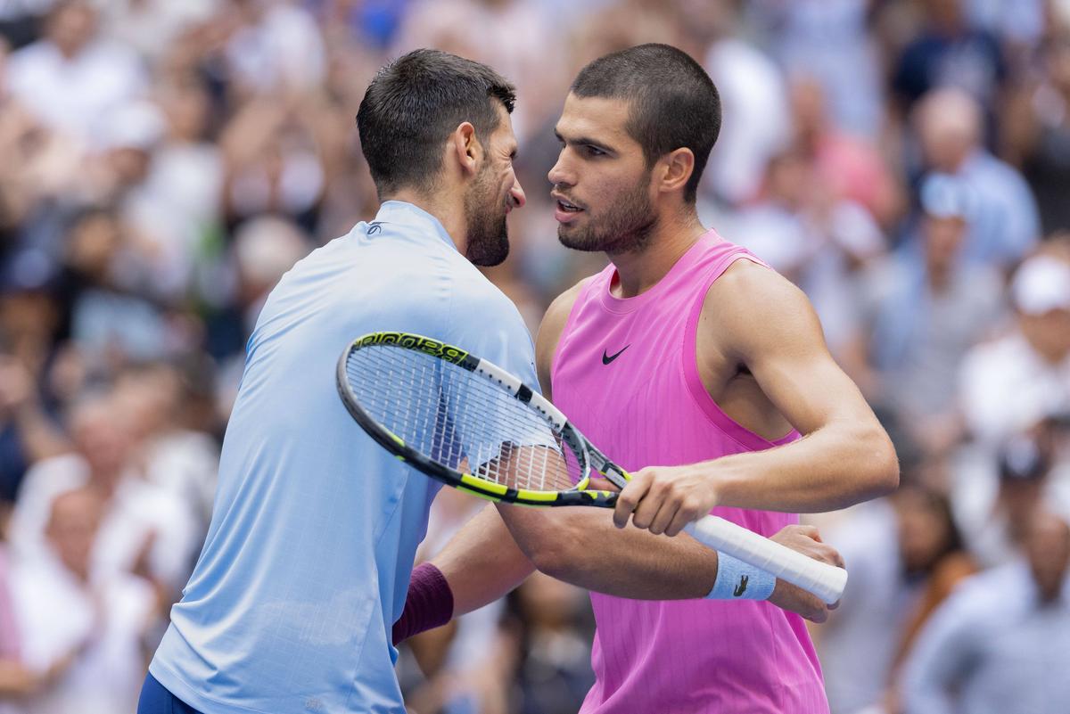 Scena de la fileu după semifinala Djokovic - Alcaraz, de la US Open, face înconjurul lumii
