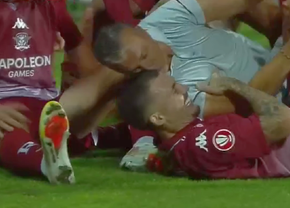 Metal rece! Rapid a stins Oțelul la ultima fază, pentru prima victorie la Galați, în Superliga, după 18 ani