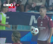 Show pirotehnic la Oțelul - Rapid