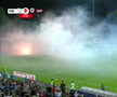 Show pirotehnic la Oțelul - Rapid