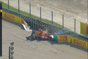 Marele Premiu al Italiei » Cursă întreruptă după un accident violent: dezastru pentru Ferrari!