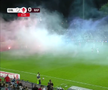 Show pirotehnic la Oțelul - Rapid