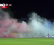 Show pirotehnic la Oțelul - Rapid