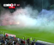 Show pirotehnic la Oțelul - Rapid