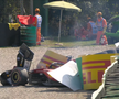 Leclerc suferă un accident violent și este nevoit să părăsească cursa // foto: captură @Antena 1