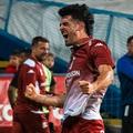 Alexandru Pașcanu și bucuria de la gol. Foto: Facebook Rapid București