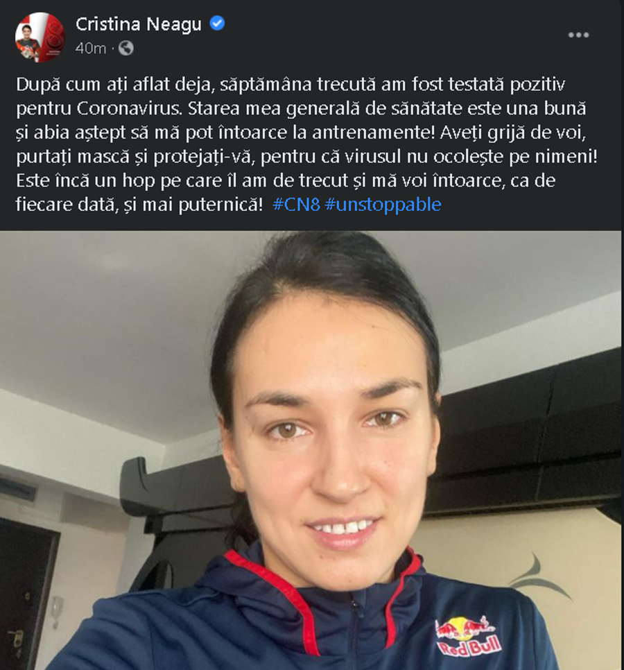 EXCLUSIV Cristina Neagu are coronavirus » Care este starea jucătoarei + ce urmează pentru CSM București