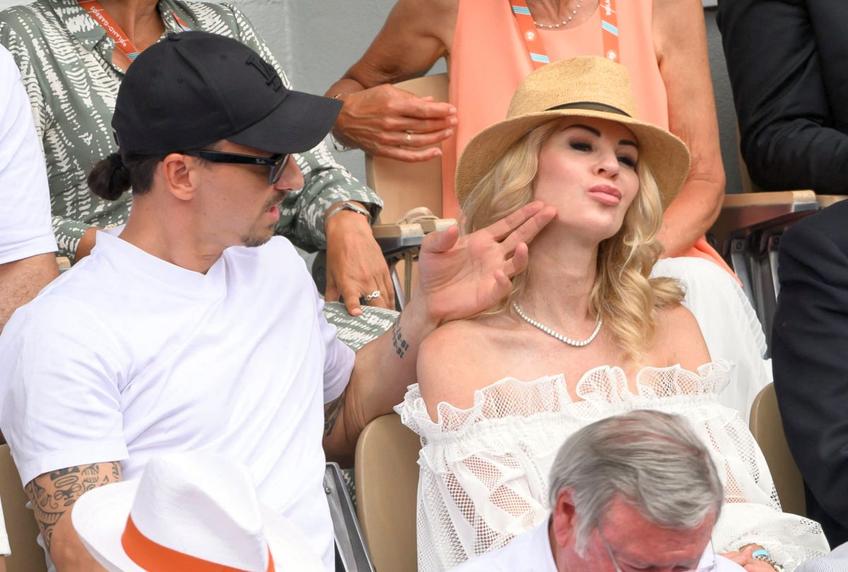 Zlatan Ibrahimovic, alături de Helena Seger. Foto: Imago