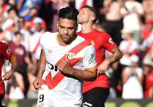Radamel Falcao (37 de ani), atacantul lui Rayo Vallecano, foto: Guliver/gettyimages