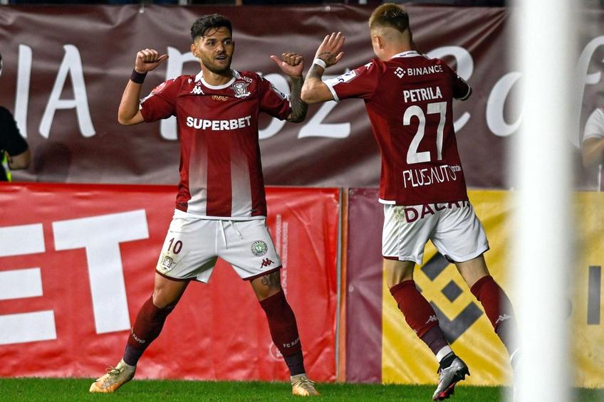 Rapid - Poli Iași 3-2. Alex Ioniță, mijlocașul ofensiv al giuleștenilor, a marcat o „dublă” și a adus victoria echipei lui. La final, a comentat cel mai bun meci făcut în acest sezon/ foto Raed Krishan (GSP)