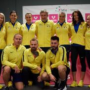 Raluca Olaru în 2020 alături de Alina Tecșor, Ana Bogdan, Florin Segărceanu, Gabriela Ruse, Jaqueline Cristian, Irina Bara Foto: Gazeta Sporturilor