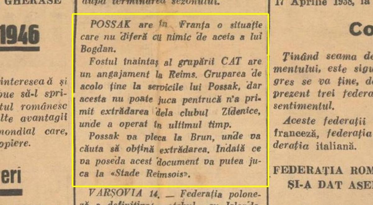 Wilhelm Possak - Istorii neștiute