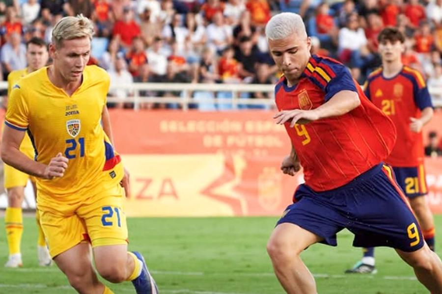 Spania U21 - România U21 / FOTO: Instagram Viitorul naționalei?! Cine sunt „tricolorii” care au luat 7 în Spania: „aripa Dinamo”, fotbalistul propus de Gică Popescu lui Hagi + „perlele” din diaspora