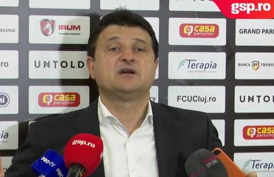 U CLUJ - UTA 1-1 // VIDEO Adrian Falub: „Noi nu avem foame să câștigăm meciurile” + Moment amuzant legat de Daniel Pancu
