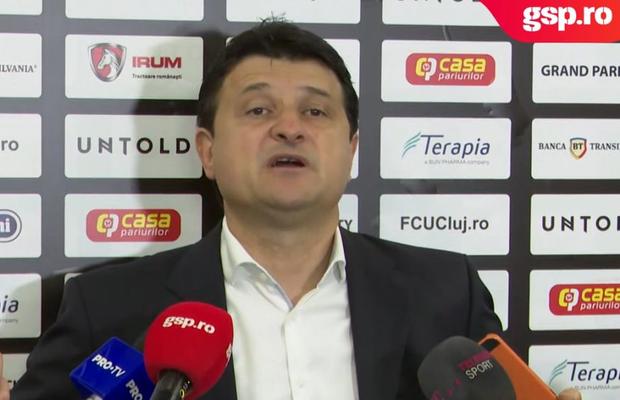 U CLUJ - UTA 1-1 // VIDEO Adrian Falub: „Noi nu avem foame să câștigăm meciurile” + Moment amuzant legat de Daniel Pancu