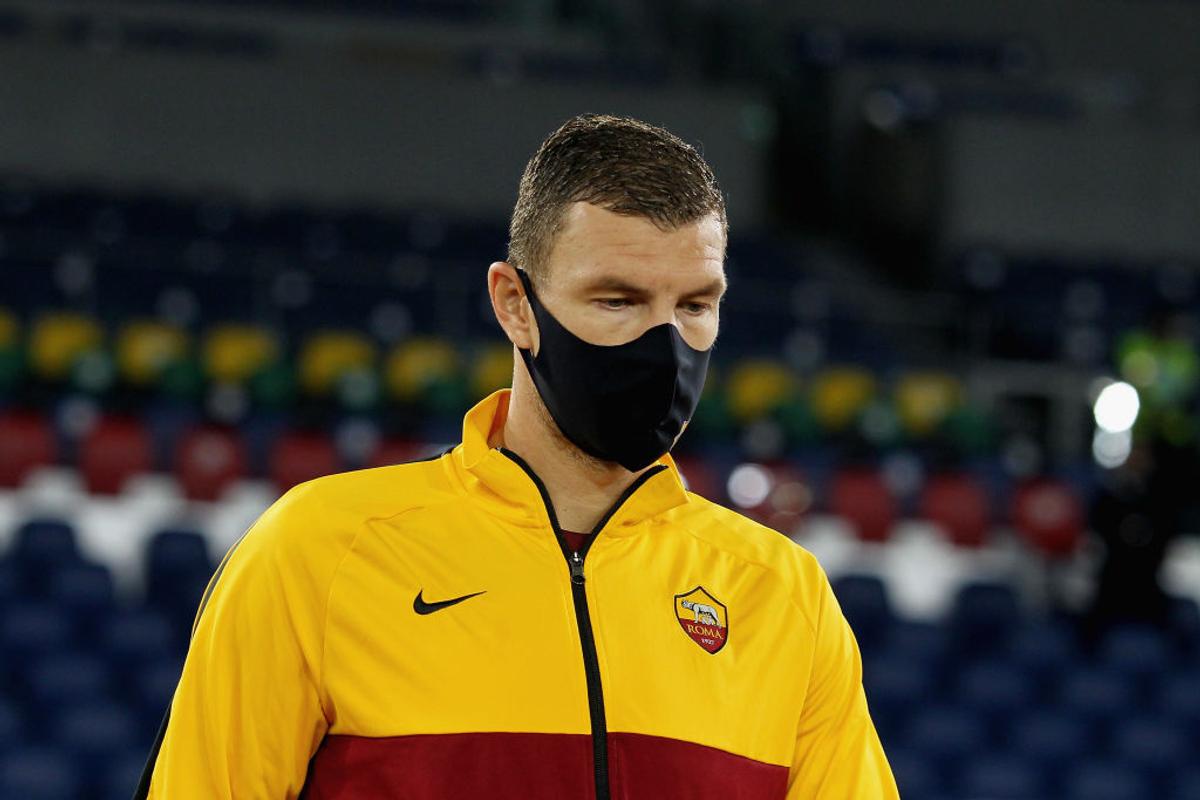 Edin Dzeko, testat pozitiv cu Covid-19, la o zi după AS Roma - CFR Cluj 5-0
