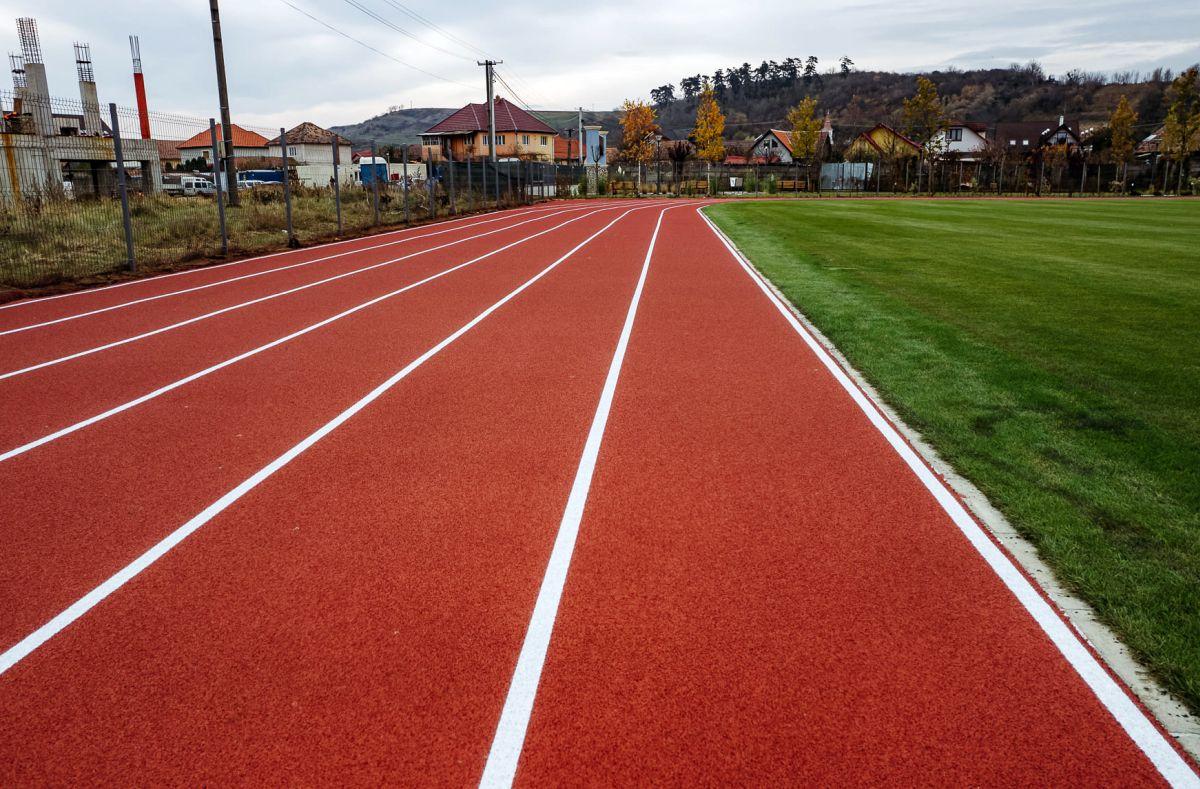 Noua pistă de atletism din Blaj