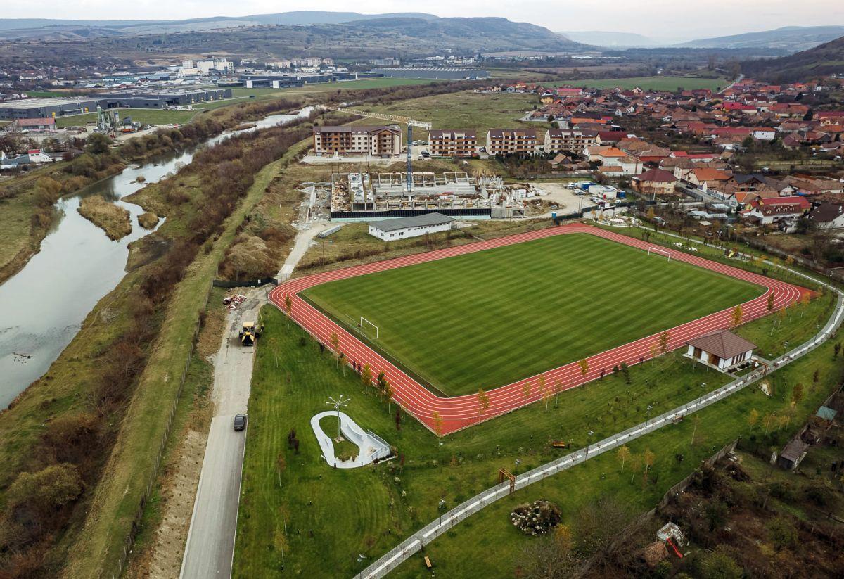 Noua pistă de atletism din Blaj