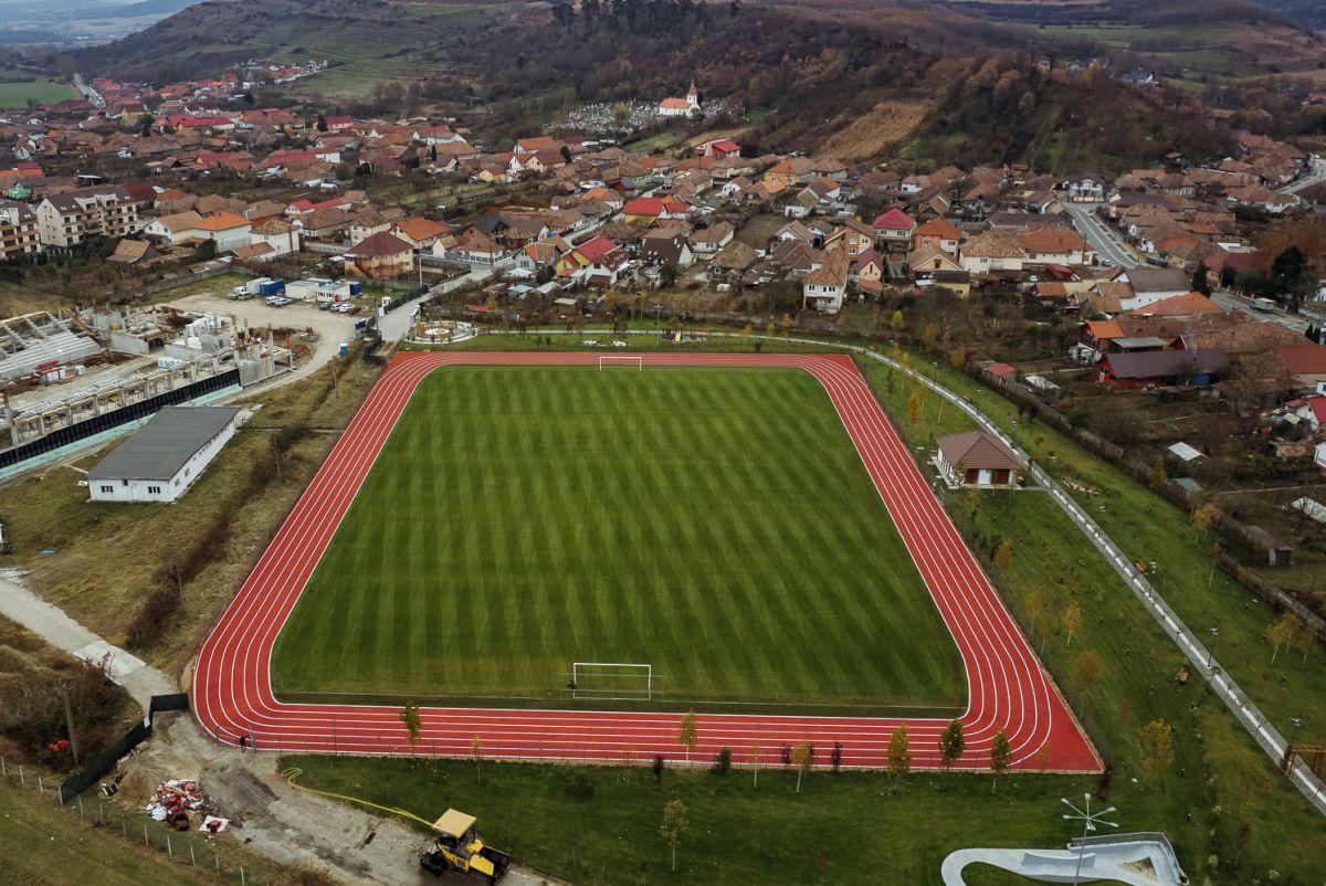 Noua pistă de atletism din Blaj