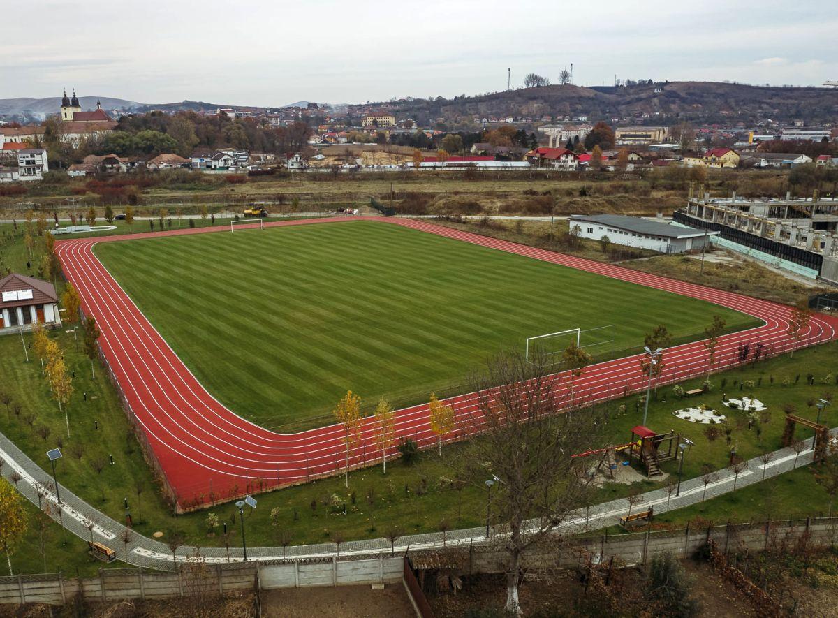 Noua pistă de atletism din Blaj
