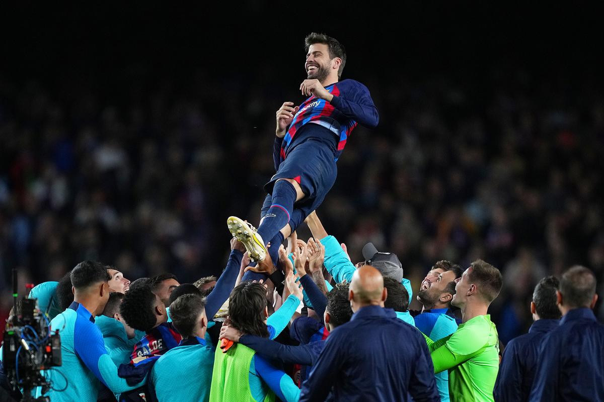 Gerard Pique, în lacrimi după ultimul meci pentru Barcelona