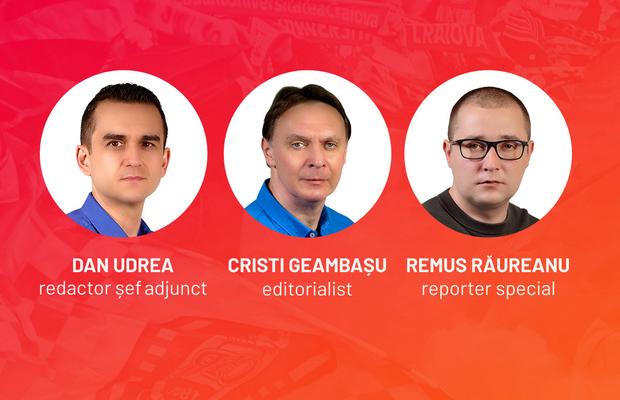 Vocile Gazetei » FCSB - Rapid 3-1, comentat live pe GSP.ro de Dan Udrea, Cristian Geambașu și Remus Răureanu