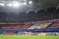 Galeria FCSB a afișat un banner cu un mesaj direct către un cunoscut om de televiziune