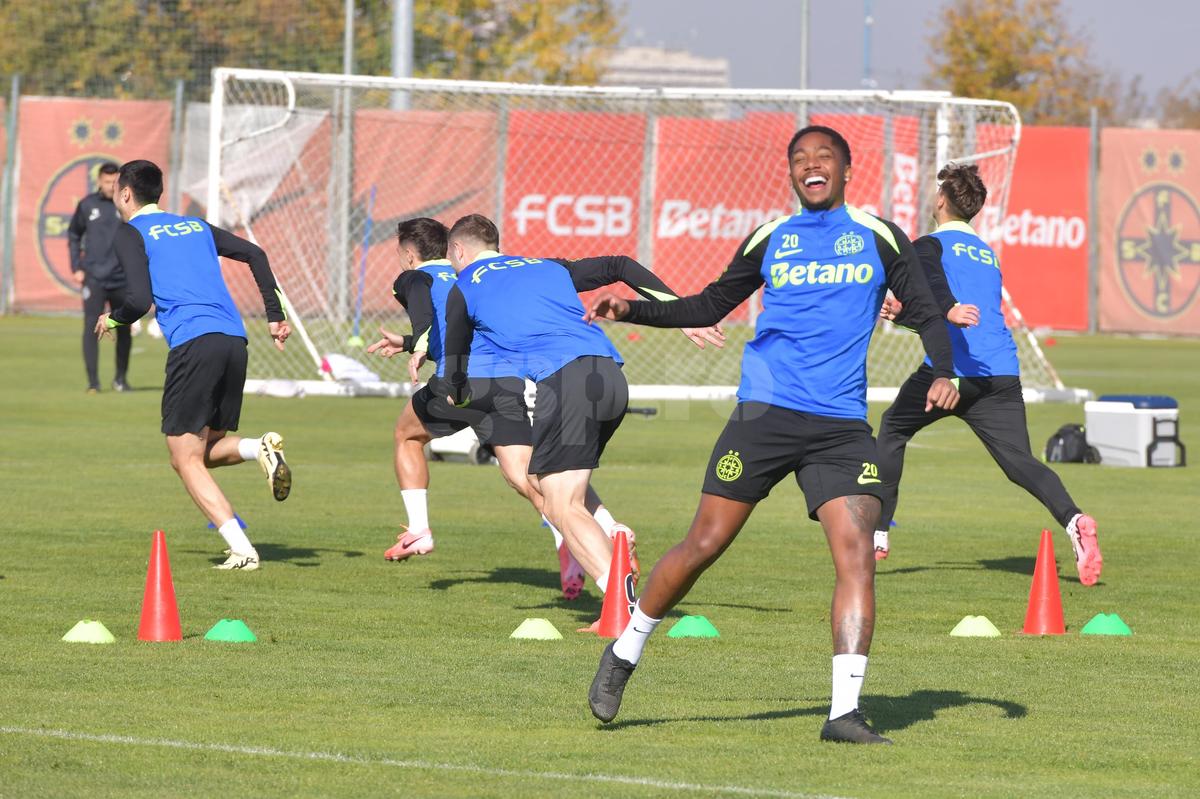 S-a antrenat în premieră cu FCSB » Noutăți la antrenamentul oficial înaintea duelului cu Midtjylland