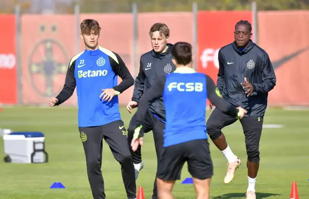 S-a antrenat în premieră cu FCSB » Noutăți la antrenamentul oficial înaintea duelului cu Midtjylland
