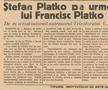Istvan Platko a venit în România la recomandarea fratelui său