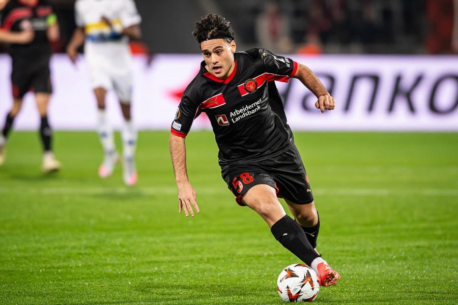 Aral Simsir, extrema de la FC Midtjylland, își așteaptă sentința. Foto: Imago UEFA, anunț înainte de FCSB - Midtjylland » Ce se întâmplă cu jucătorul care își așteaptă suspendarea