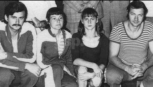 Geza Poszar, Marta Karoly, Nadia Comăneci și Bela Karoly, cvartetul care a scris o istorie tumultuoasă în cartea sportului mondial. Foto: arhiva GSP