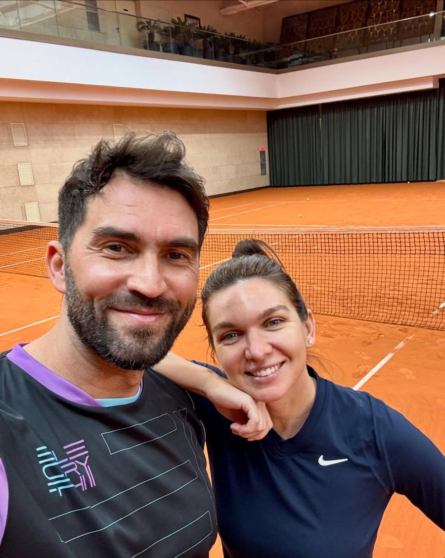Simona Halep și Horia Tecău/Foto: Instagram (Horia Tecău) Simona Halep și Horia Tecău, înapoi pe teren! Cei doi tenismeni legendari se antrenează pentru Wimbledon 2026